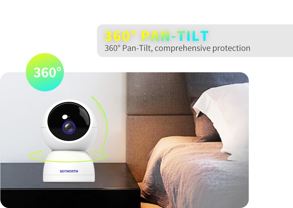 Skyworth H50 Pro 3K Smart Camera 5MP Indoor Pan Tilt Security